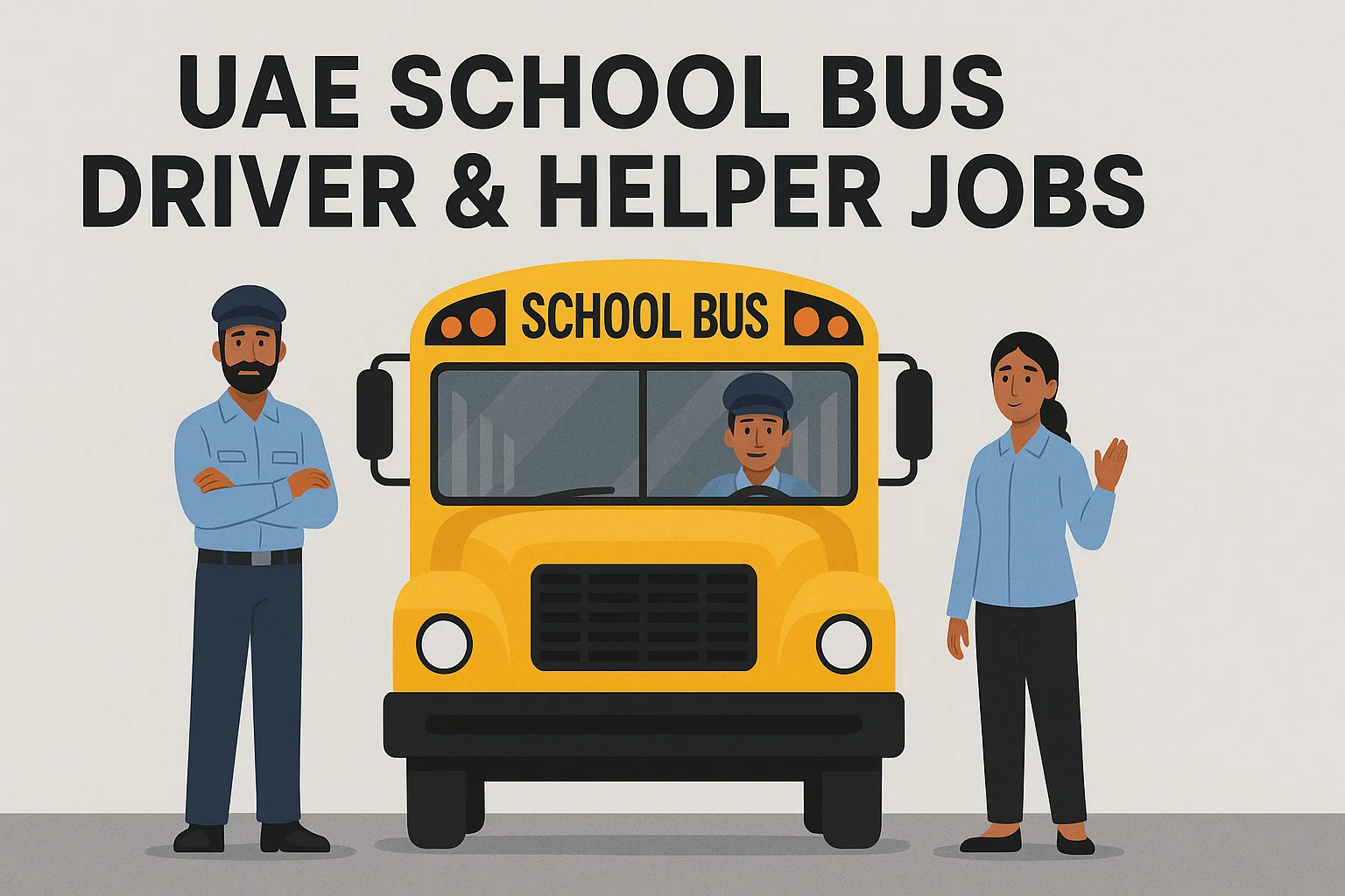 UAE School Bus Driver & Helper Jobs
